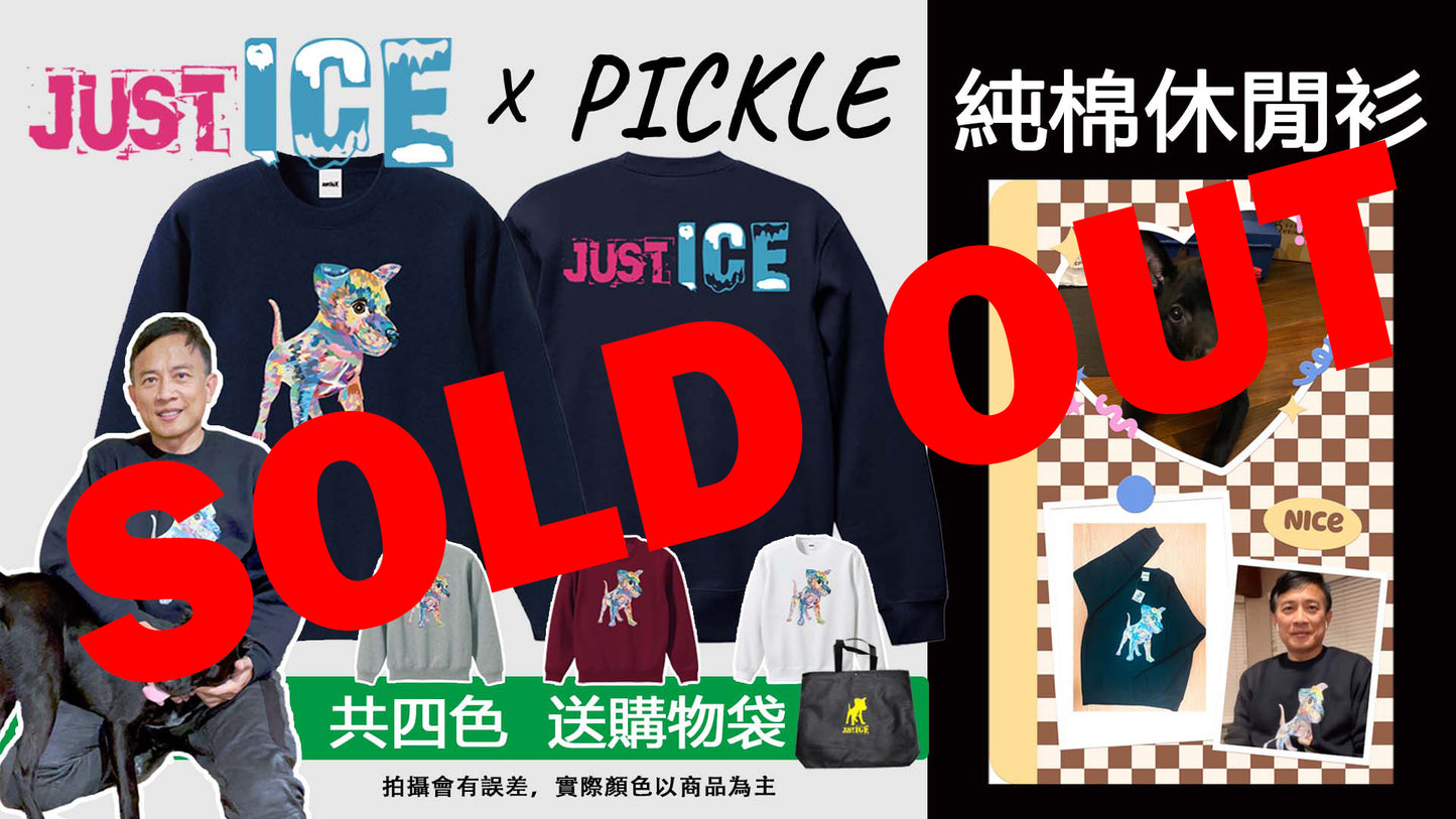 (Sold Out) Justice x Pickle Camouflage Pickle Long-Sleeve Sweatshirt