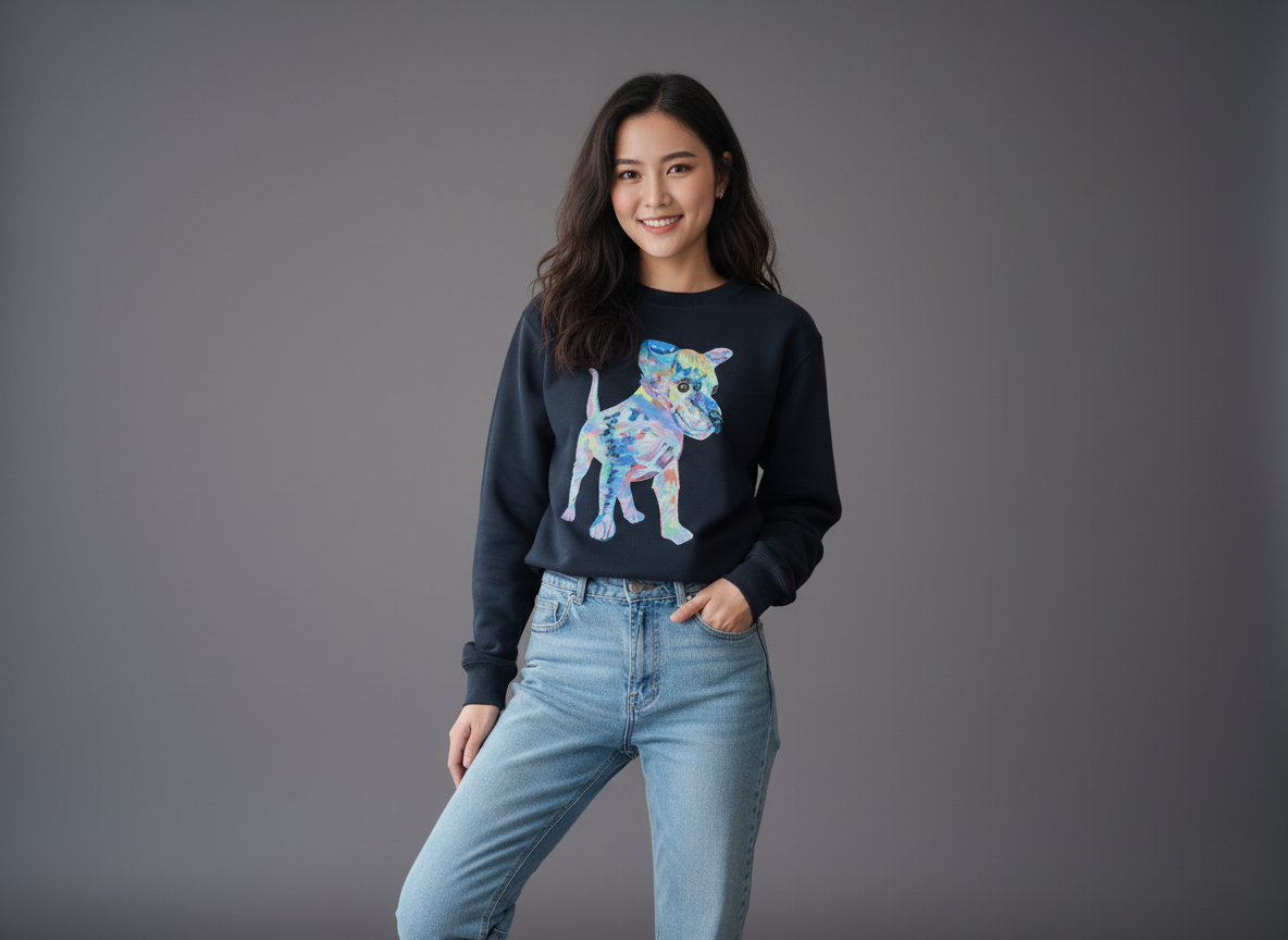 Justice x Pickle 迷彩Pickle長袖大學T